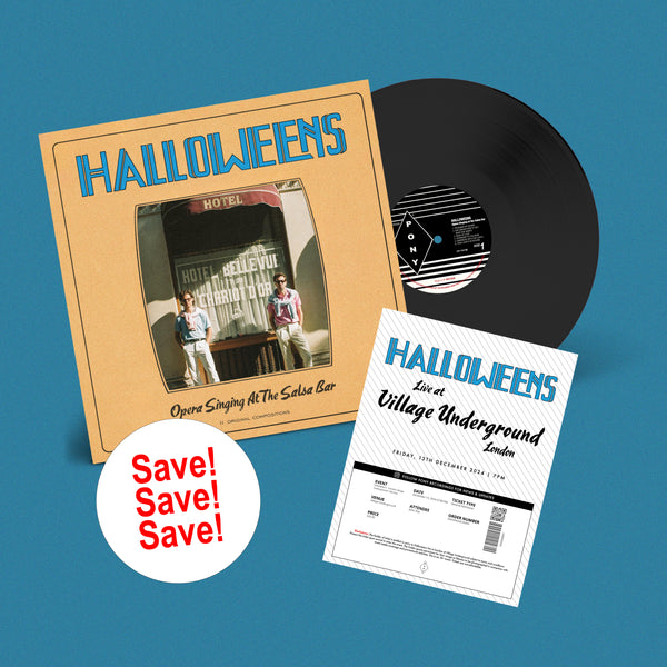 Halloweens - Live in London Ticket / LP Bundle | 13th Dec Village Underground + 12" Black Vinyl